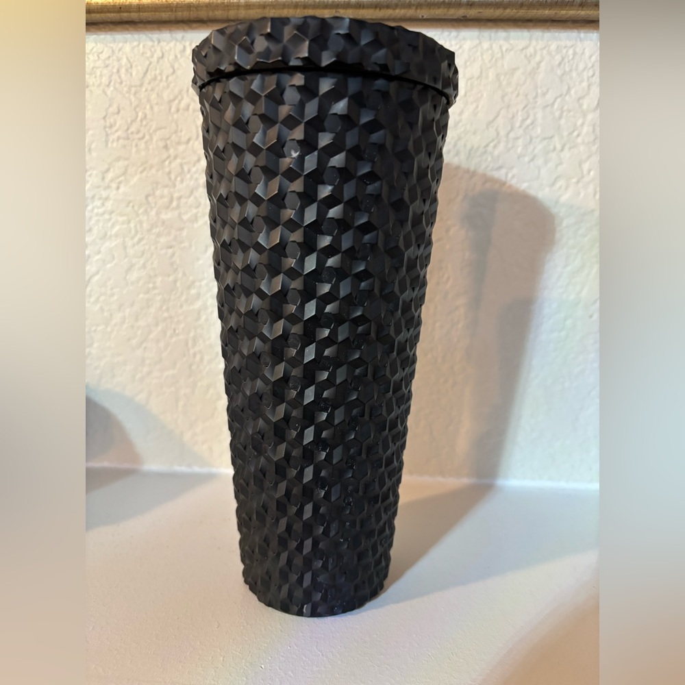 Black Textured Tumbler